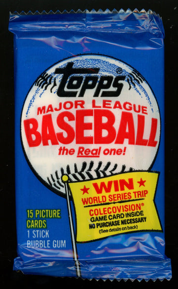 1983 Topps Baseball Michigan Test Wrap Pack