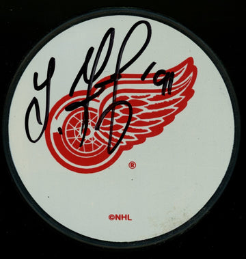 Sergei Fedorov Signed Autographed Detroit Red Wings Puck Hockeytown