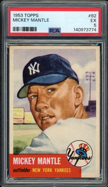 1953 Topps Mickey Mantle #82 PSA 5 Centered