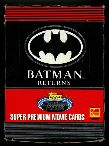 1991 Topps Stadium Club Batman Returns Box 36 Packs