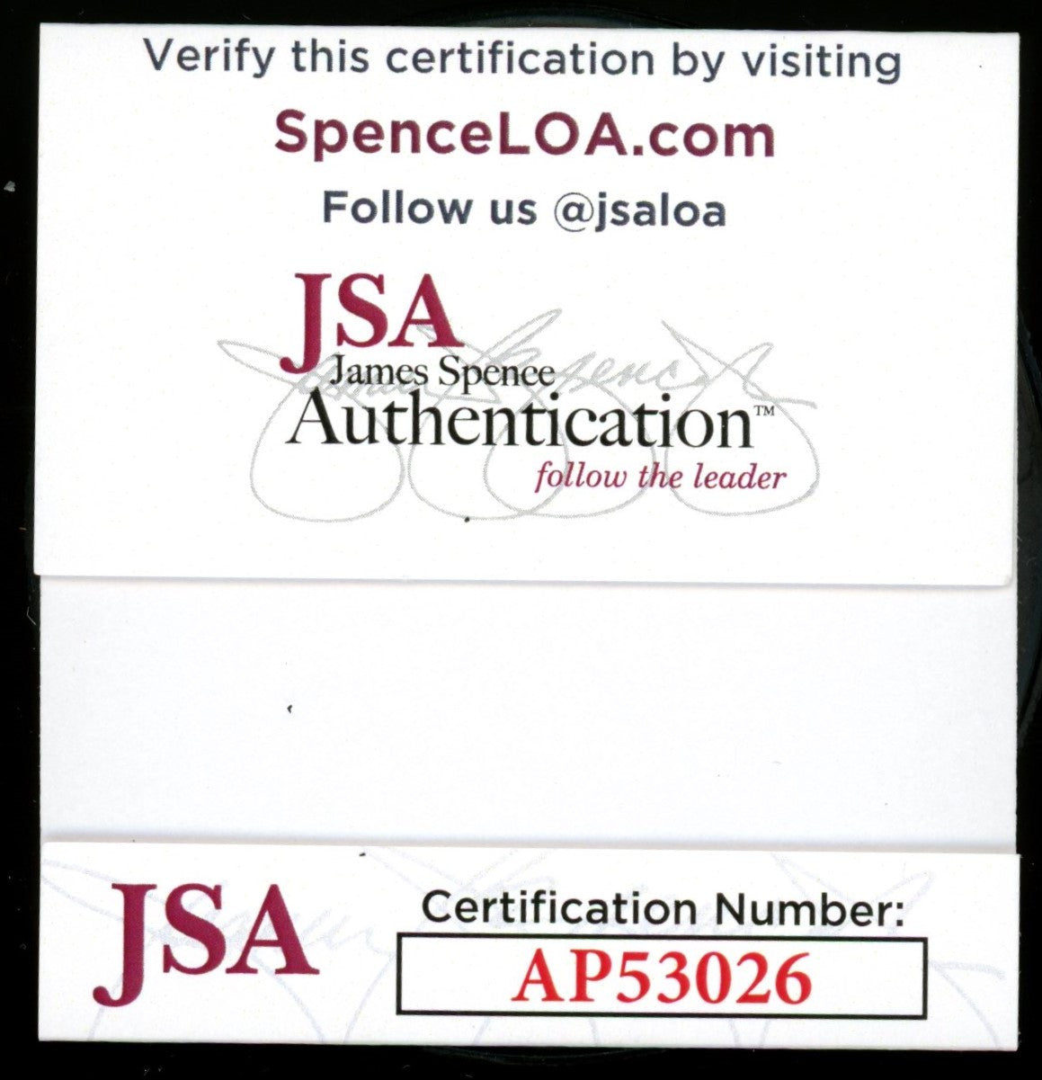 Steve Yzerman Signed Autographed Puck JSA *026