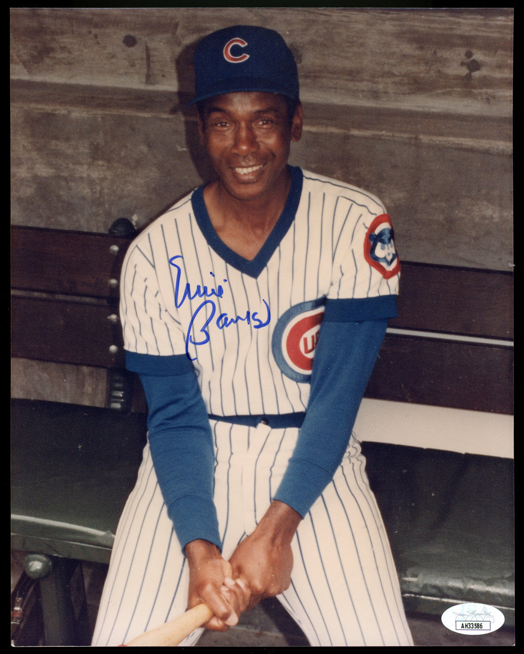 Ernie Banks Signed Autographed 8x10 Photo JSA