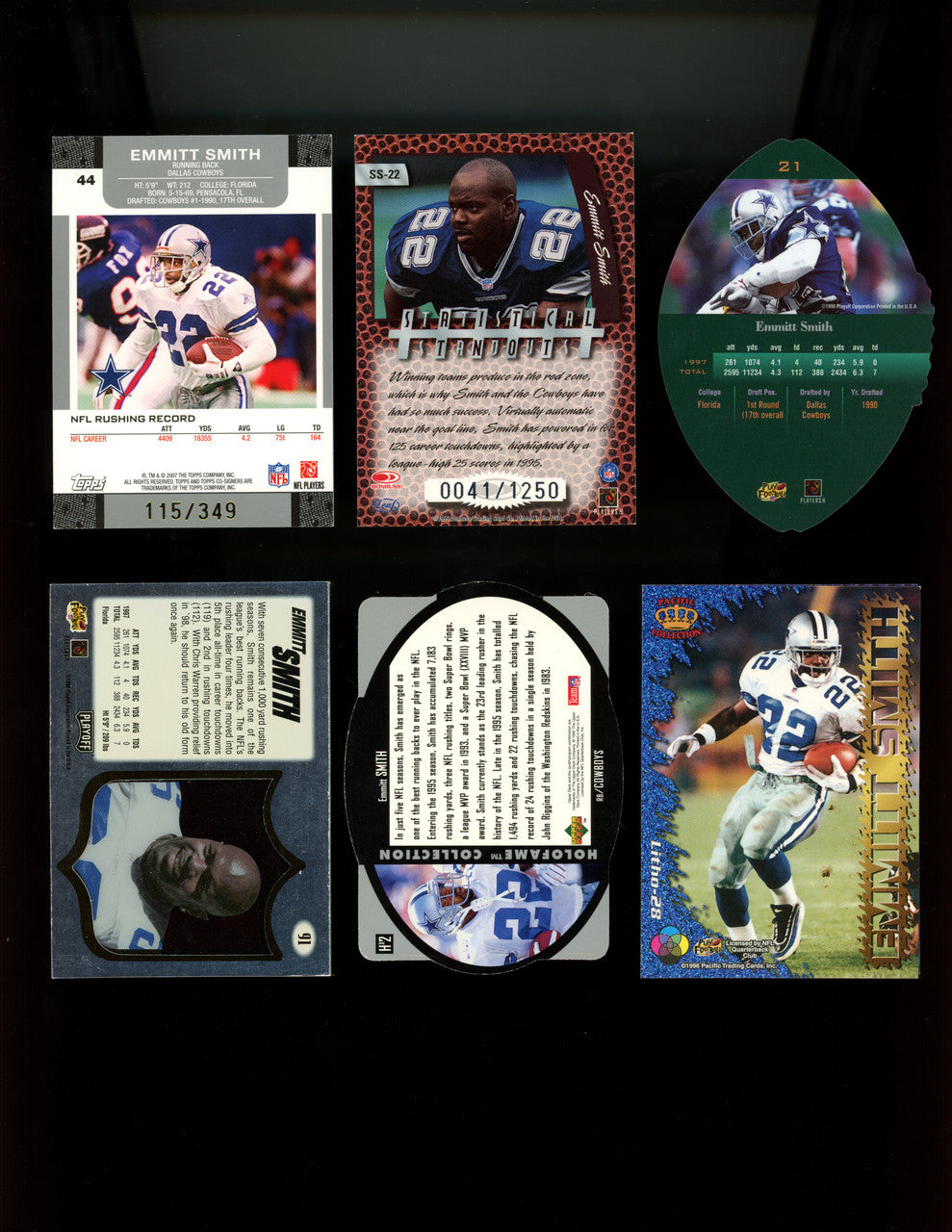 Emmitt Smith Lot Of 475 Cards - Inserts and Rookies