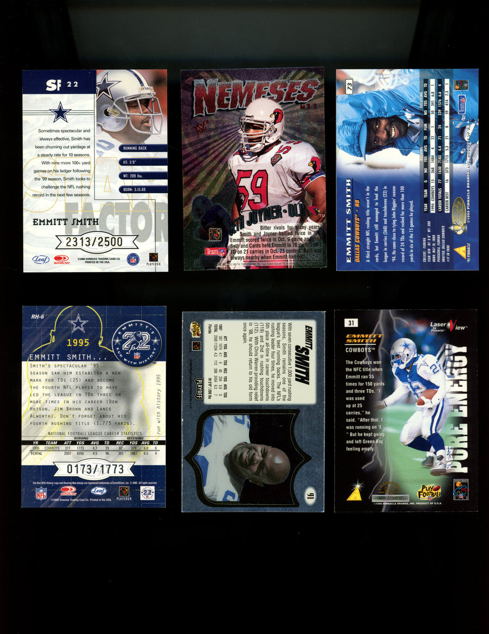 Emmitt Smith Lot Of 475 Cards - Inserts and Rookies