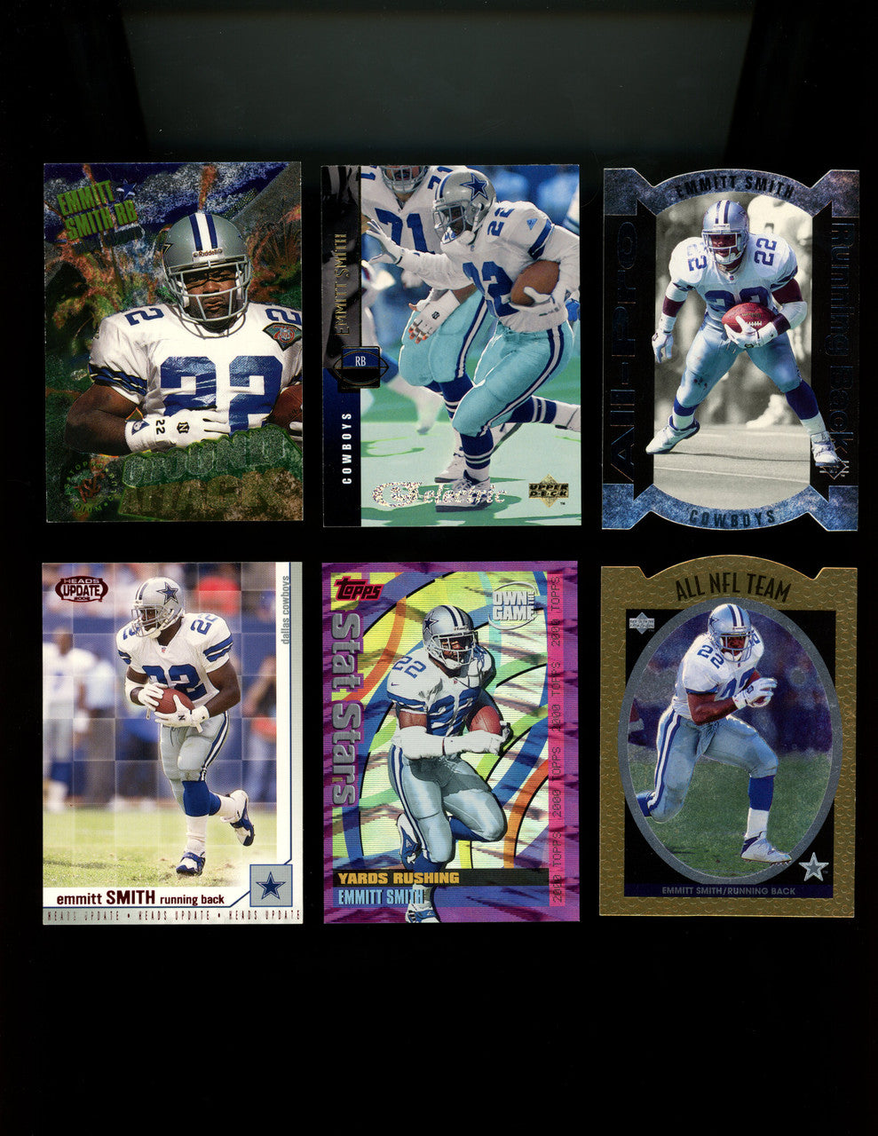 Emmitt Smith Lot Of 475 Cards - Inserts and Rookies