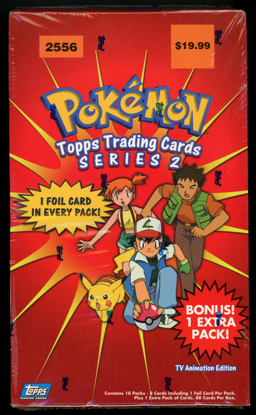 Topps Pokemon Trading Cards Series 2 Box 2556 (11 Packs)