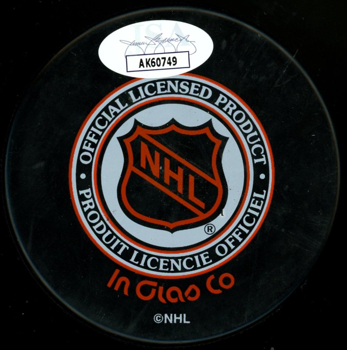 Andy Bathgate Signed Autographed Inscribed "HOF 1978" Puck JSA AK60749