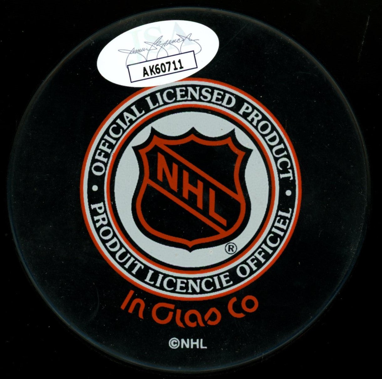 Frank Mahovlich Signed Autographed Inscribed "HOF 81" Puck JSA AK60711