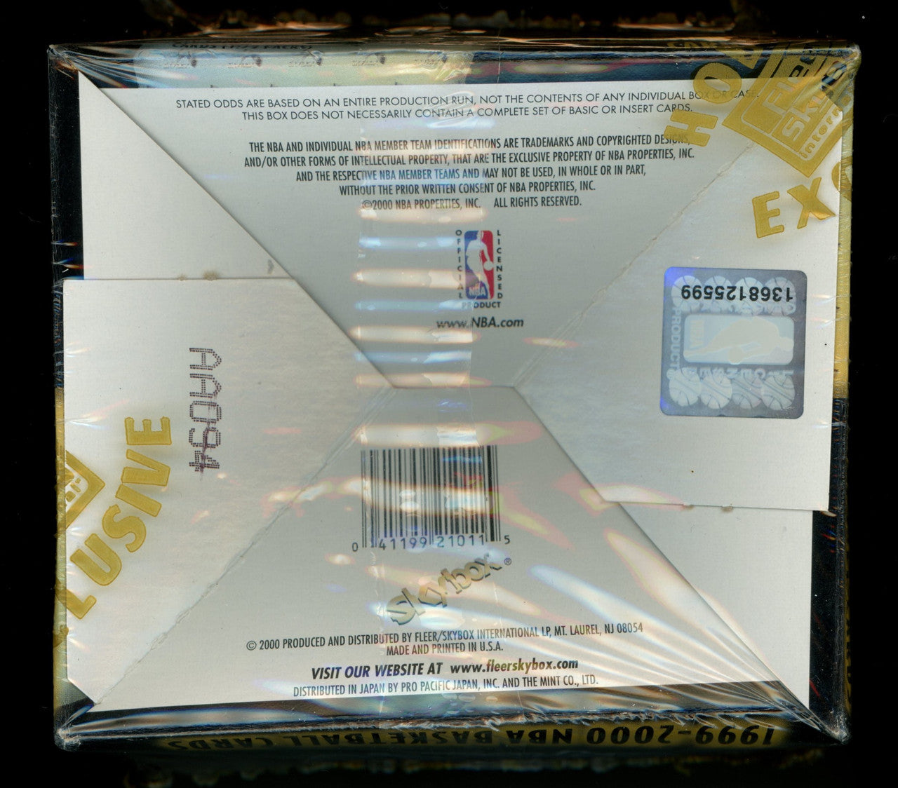 1999-00 Skybox E-X Basketball Hobby Box Factory Sealed