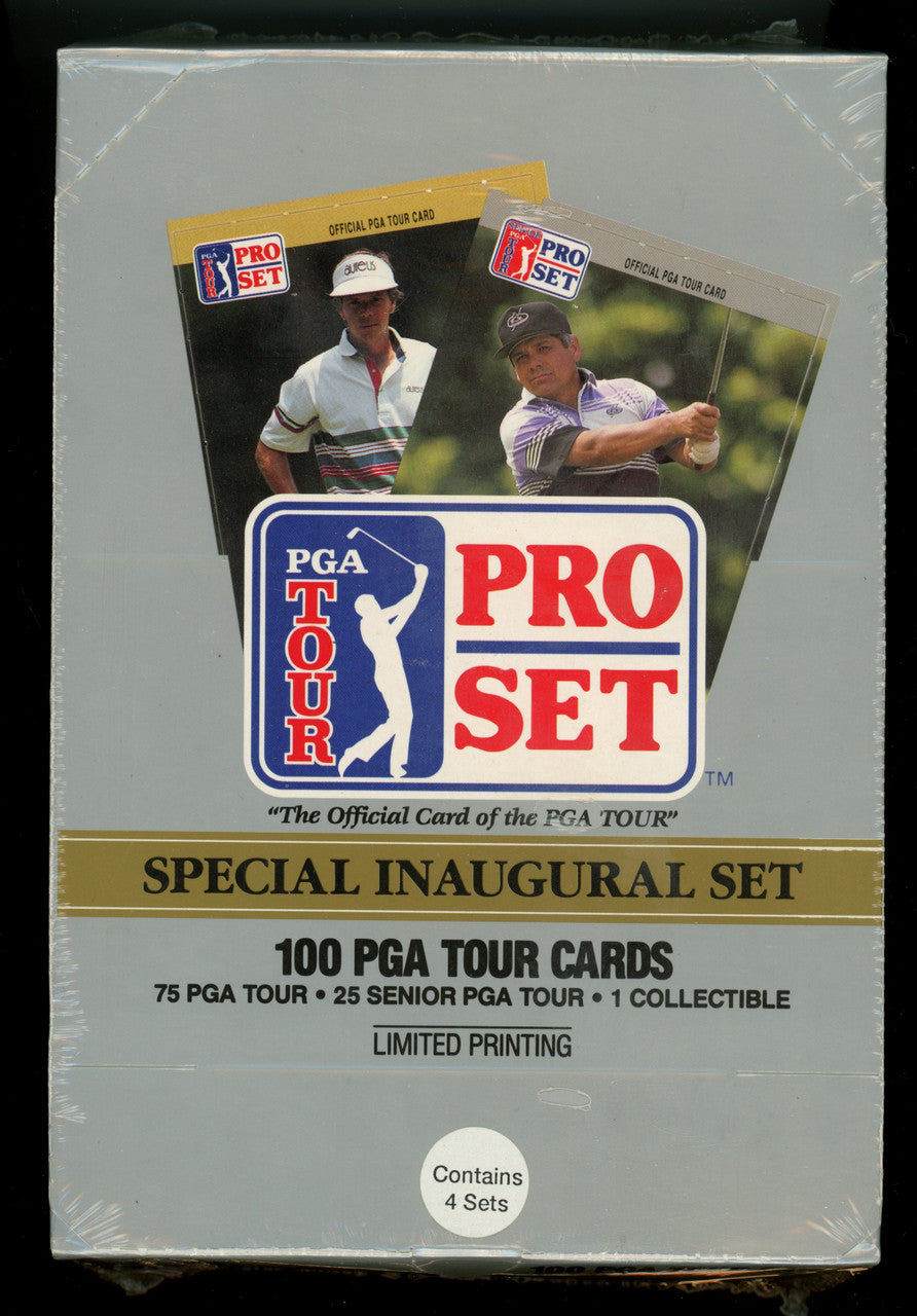 1990 Pro Set PGA Tour Golf Inaugural Set Box (4 Sets) Factory Sealed