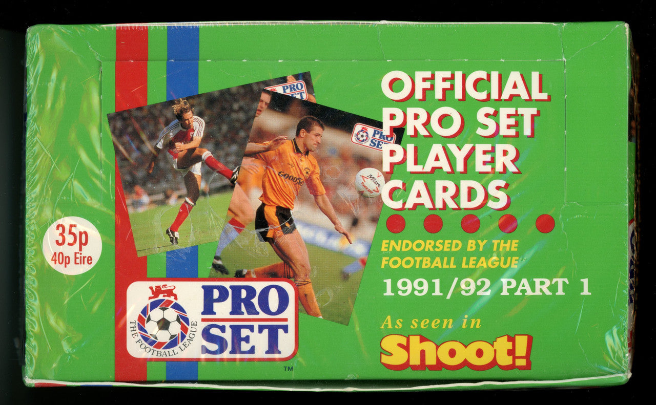 1991-92 Pro Set Football Part 1 Soccer Box Factory Sealed