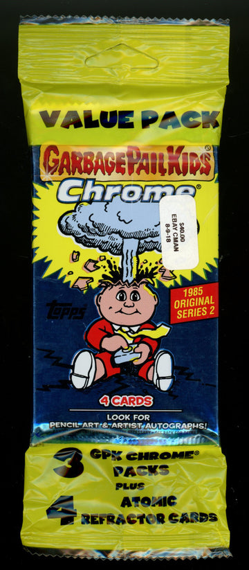 2014 Topps Garbage Pail Kids Chrome Series 2 Value Pack Atomic Refractors Sealed