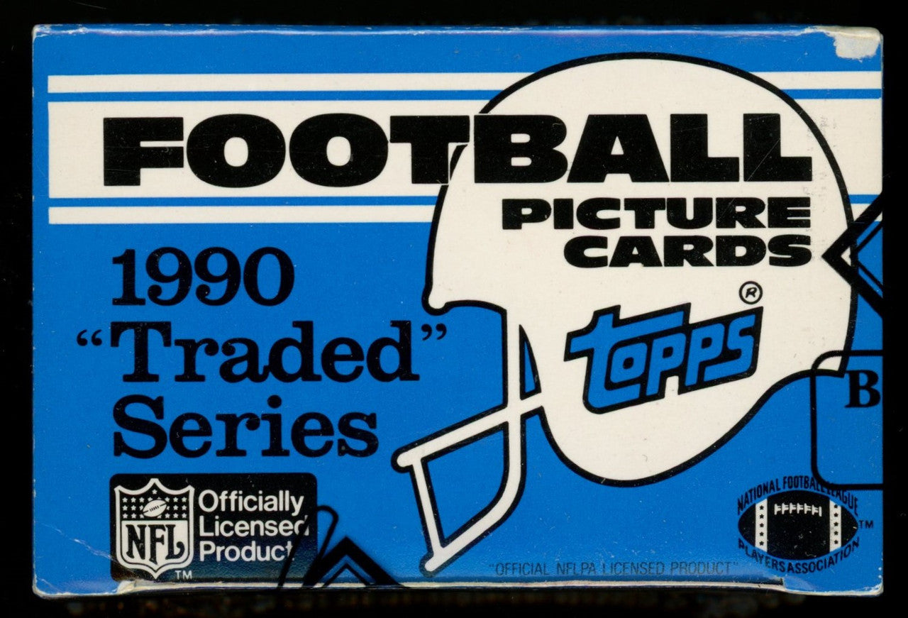 1990 Topps Traded Football Set Box BBCE Wrapped and Sealed