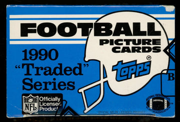 1990 Topps Traded Football Set Box BBCE Wrapped and Sealed