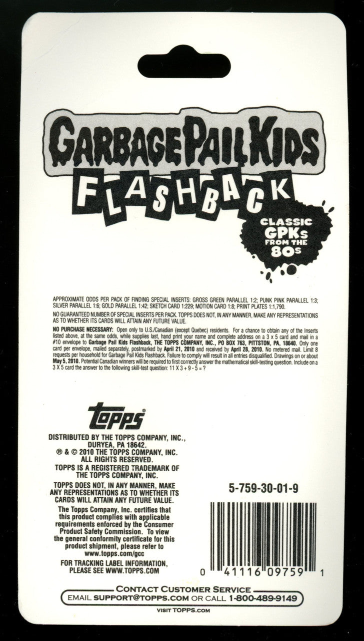 2010 Topps Garbage Pail Kids Flashback Blister Pack Sealed