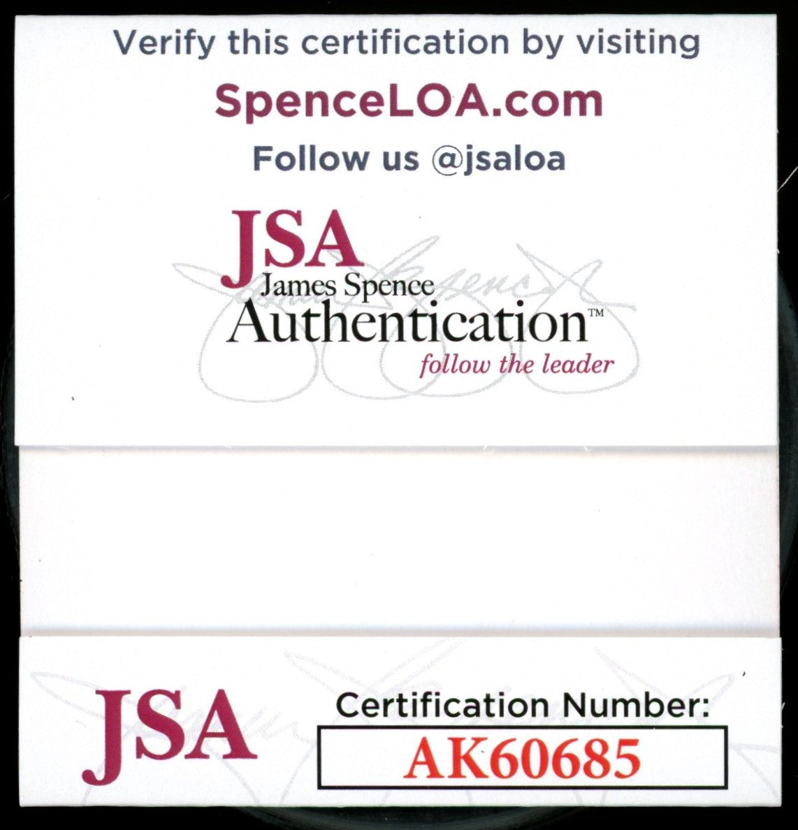 Jaromir Jagr Signed Autographed Puck JSA AK60685