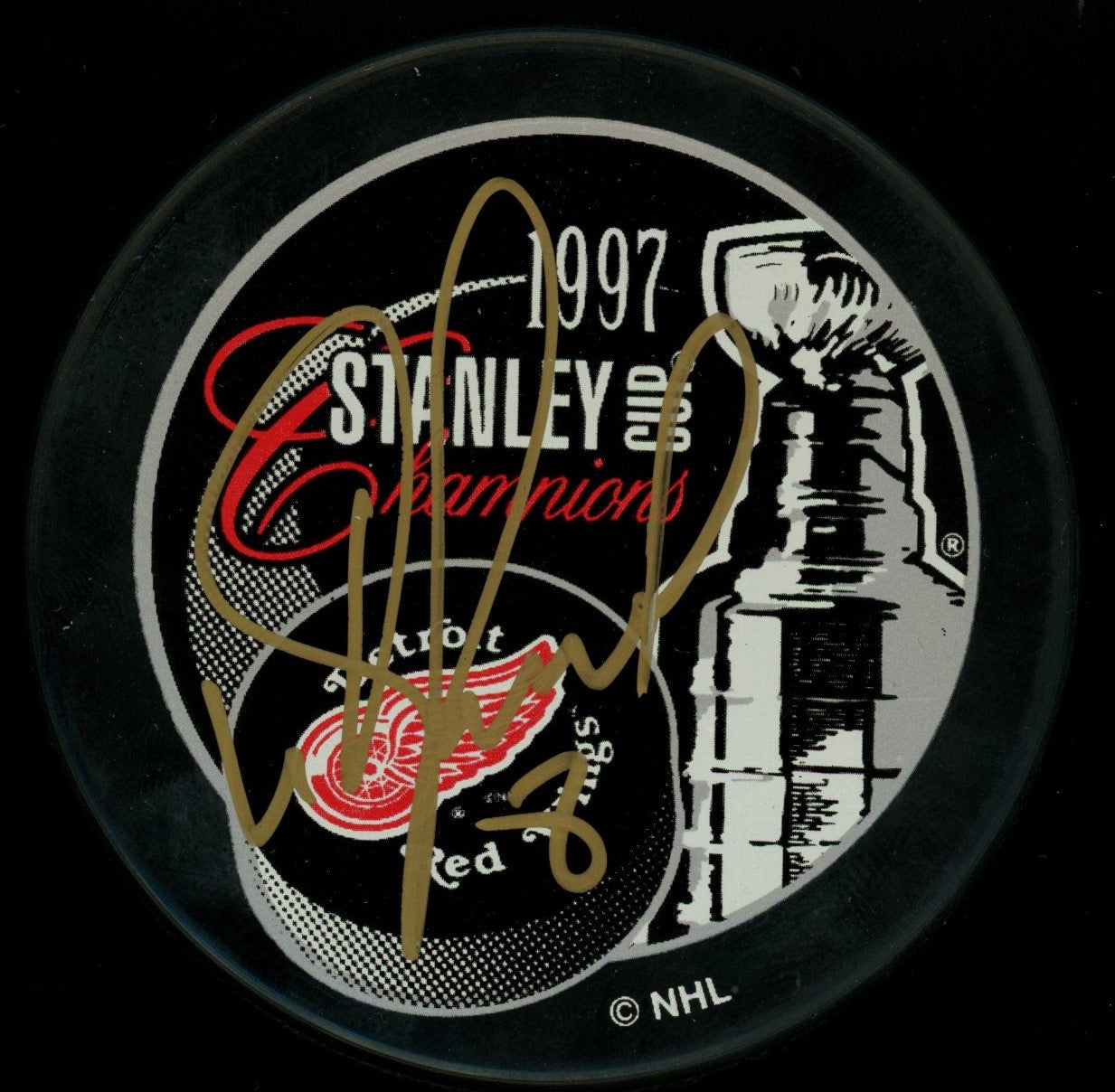 Igor Larianov Signed Autographed Stanley Cup Puck JSA AK60683