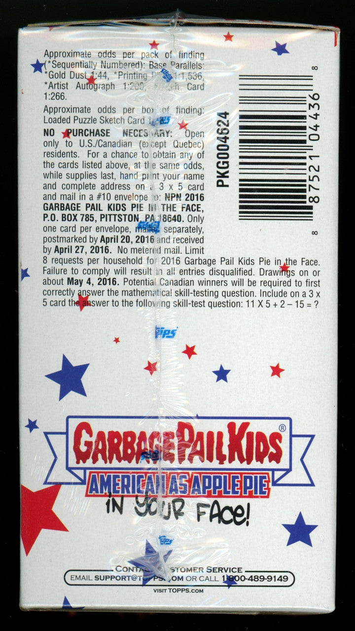 2016 Topps Garbage Pail Kids American As Apple Pie Blaster Box Factory Sealed