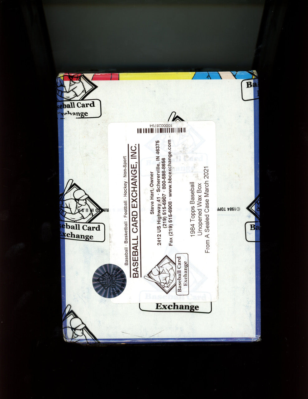 1984 Topps Baseball BBCE Sealed Wrapped Wax Box
