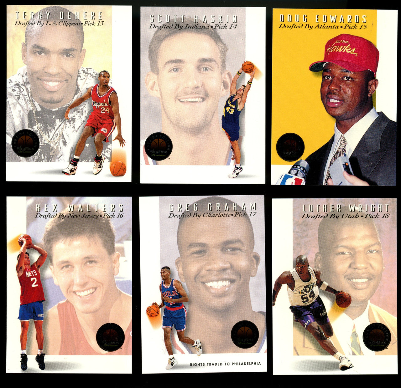 1993-94 Skybox Premium Draft Picks Partial Set (1-23) Webber Hardaway