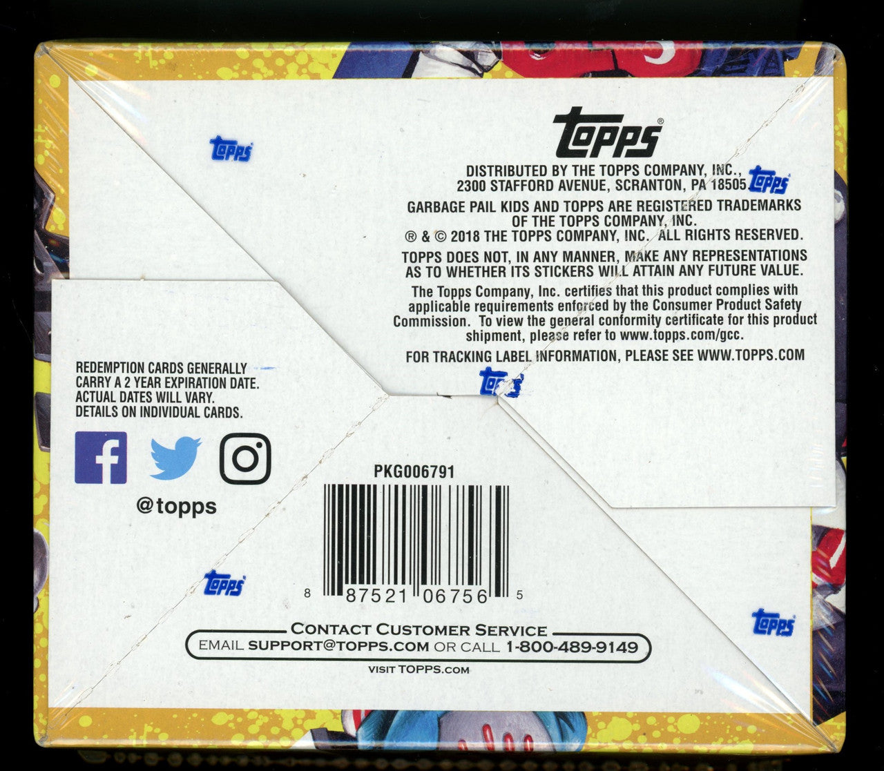 2018 Topps Garbage Pail Kids We Hate The '80s Hobby Box Factory Sealed