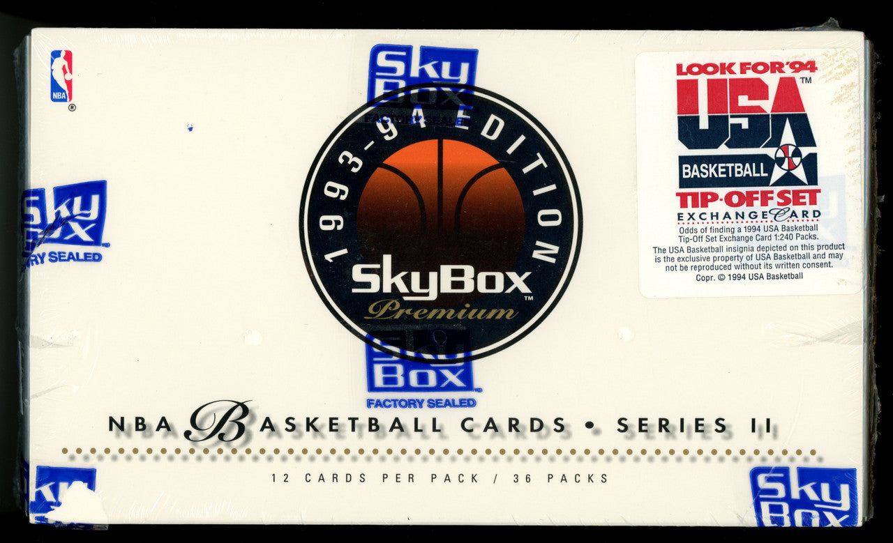 1993/94 Skybox Premium Series 2 Basketball Box Factory Sealed