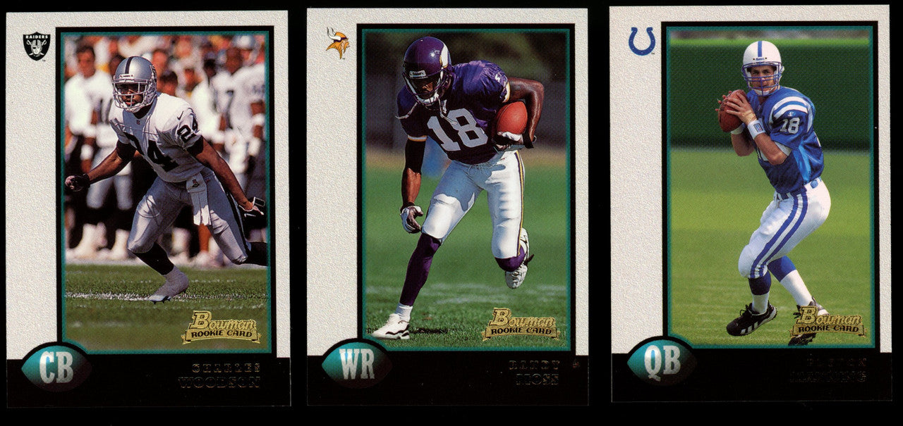 1998 Bowman Football Complete Set (220) Peyton Manning RC Moss Woodson