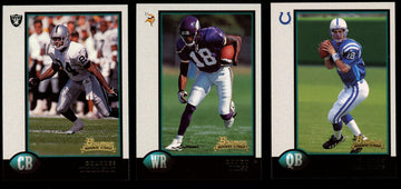 1998 Bowman Football Complete Set (220) Peyton Manning RC Moss Woodson