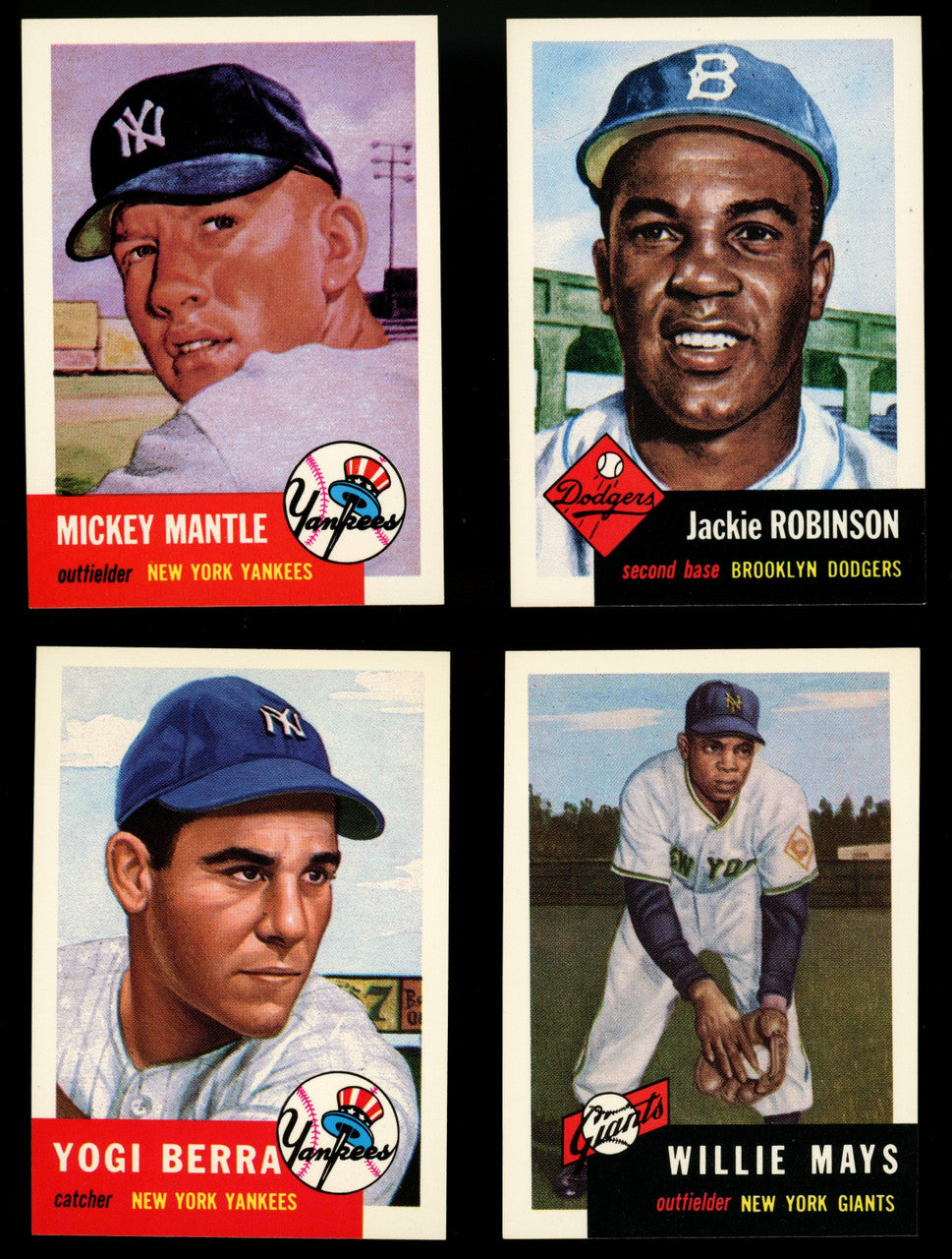 1991 Topps Archives Baseball 1953 Topps Reprint Complete Set 1-337