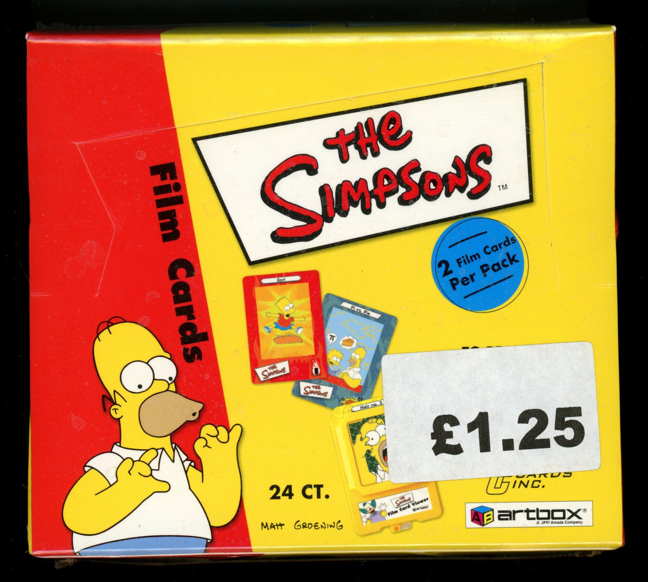 2000 Artbox The Simpsons Film Cards Box Factory Sealed