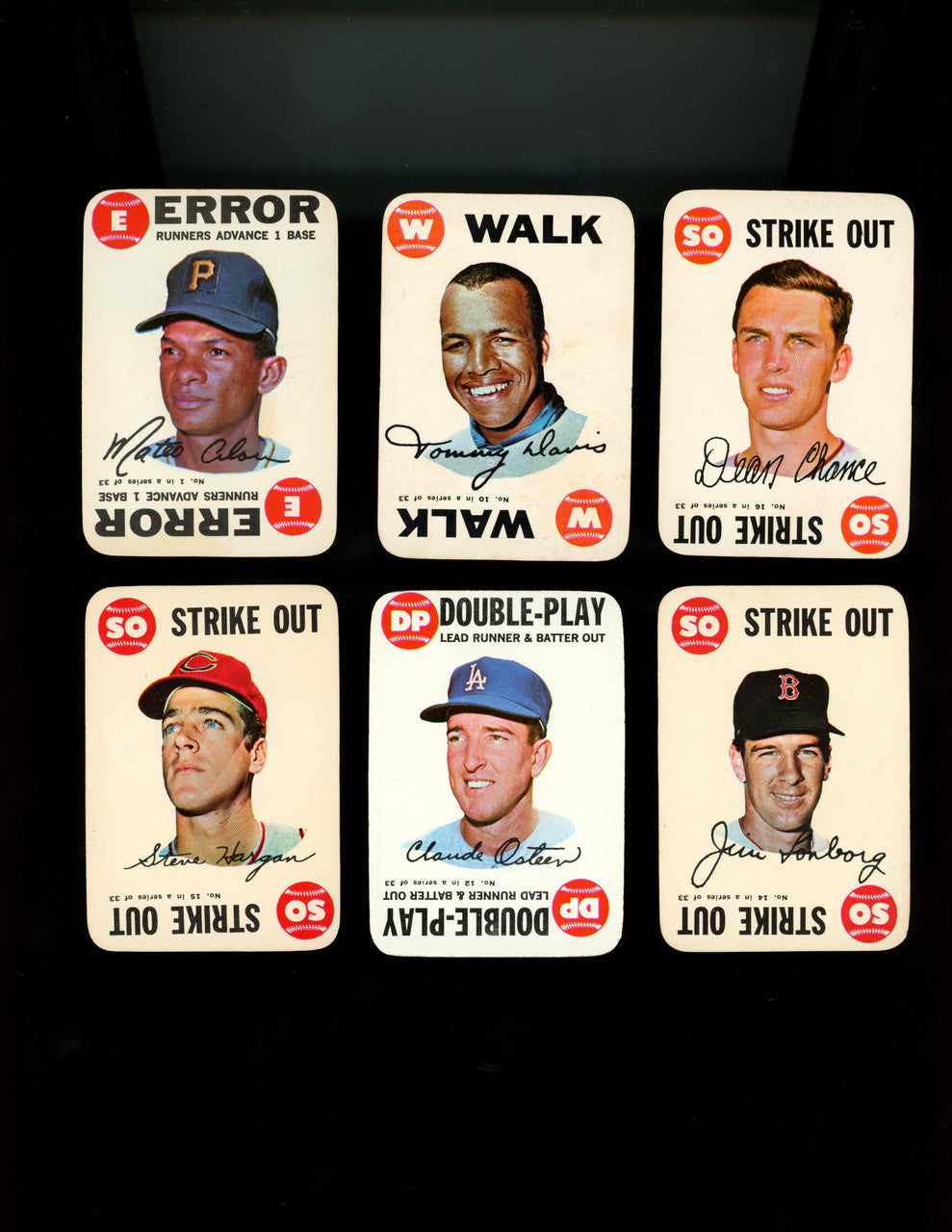 1968 Topps Game Baseball Complete Set 1-33 VG/EX-EX