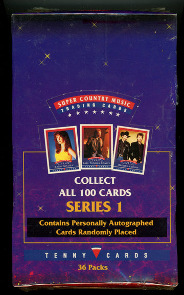 1993 Tenny Cards Super Country Music Series 1 Box Factory Sealed