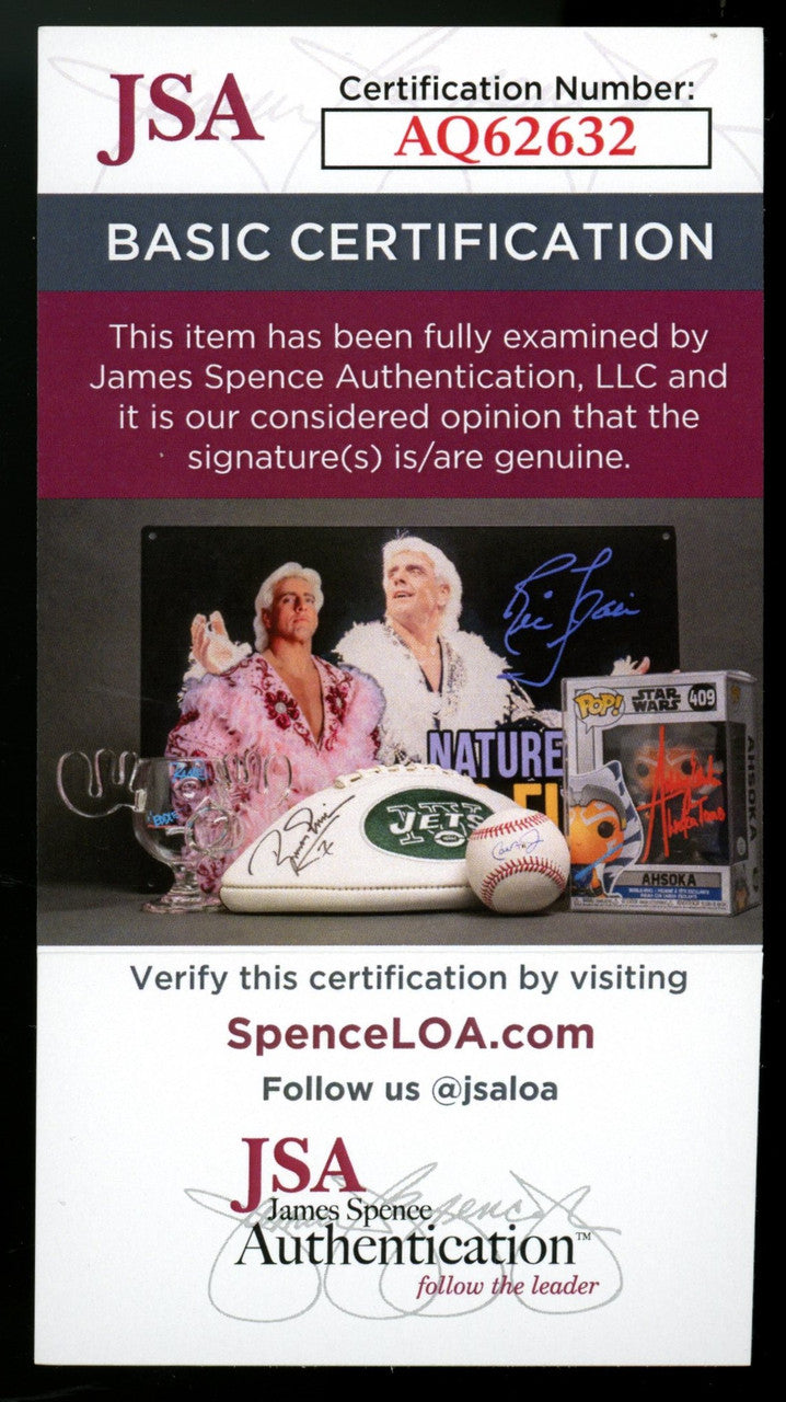 Mayo Smith Signed Autographed Index Card JSA
