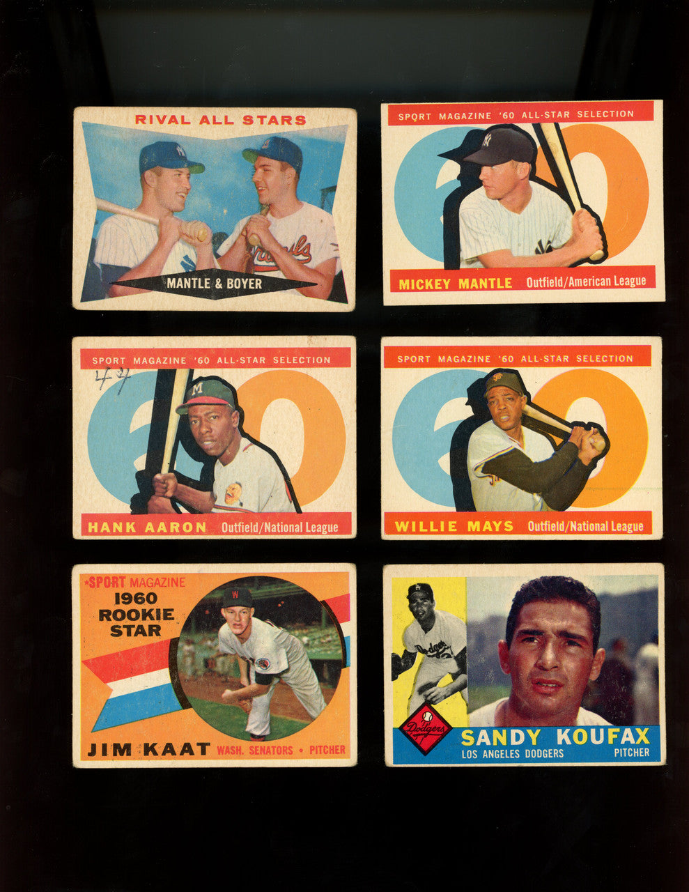 1960 Topps Baseball Near Complete Set 563/572 Low to Mid Grade