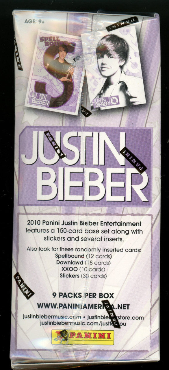 2010 Panini Justin Bieber Blaster Box Factory Sealed