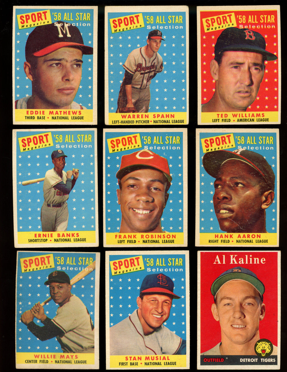 1958 Topps Baseball Complete Set (494) Overall VG Condition