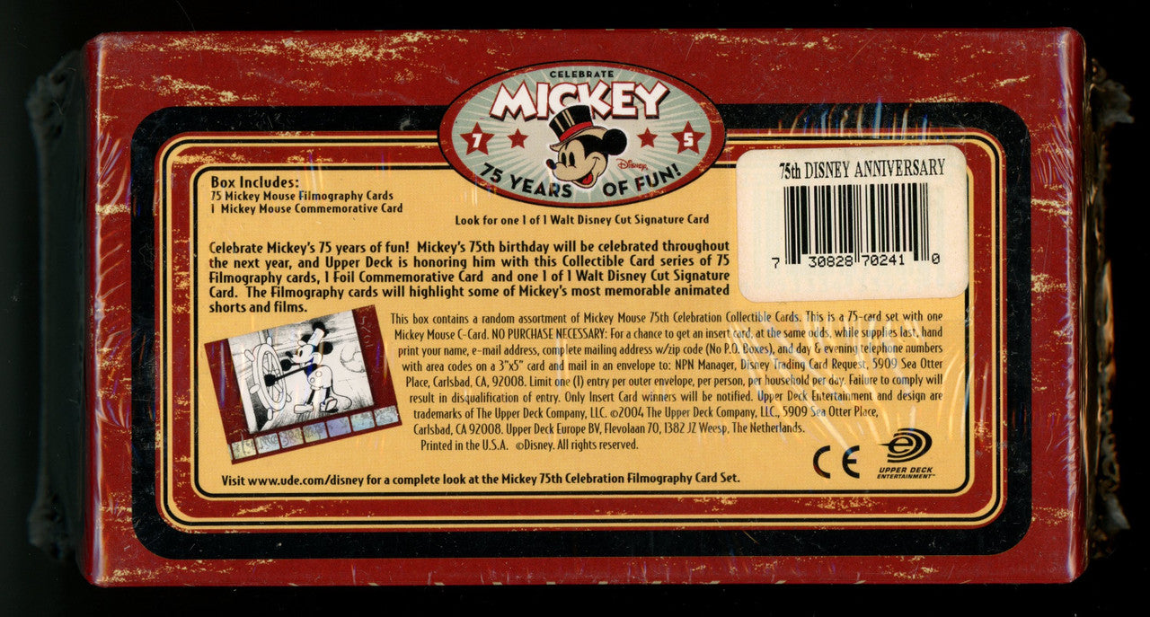 2004 Upper Deck Celebrate Mickey Mouse 75 Years of Fun Box Factory Sealed