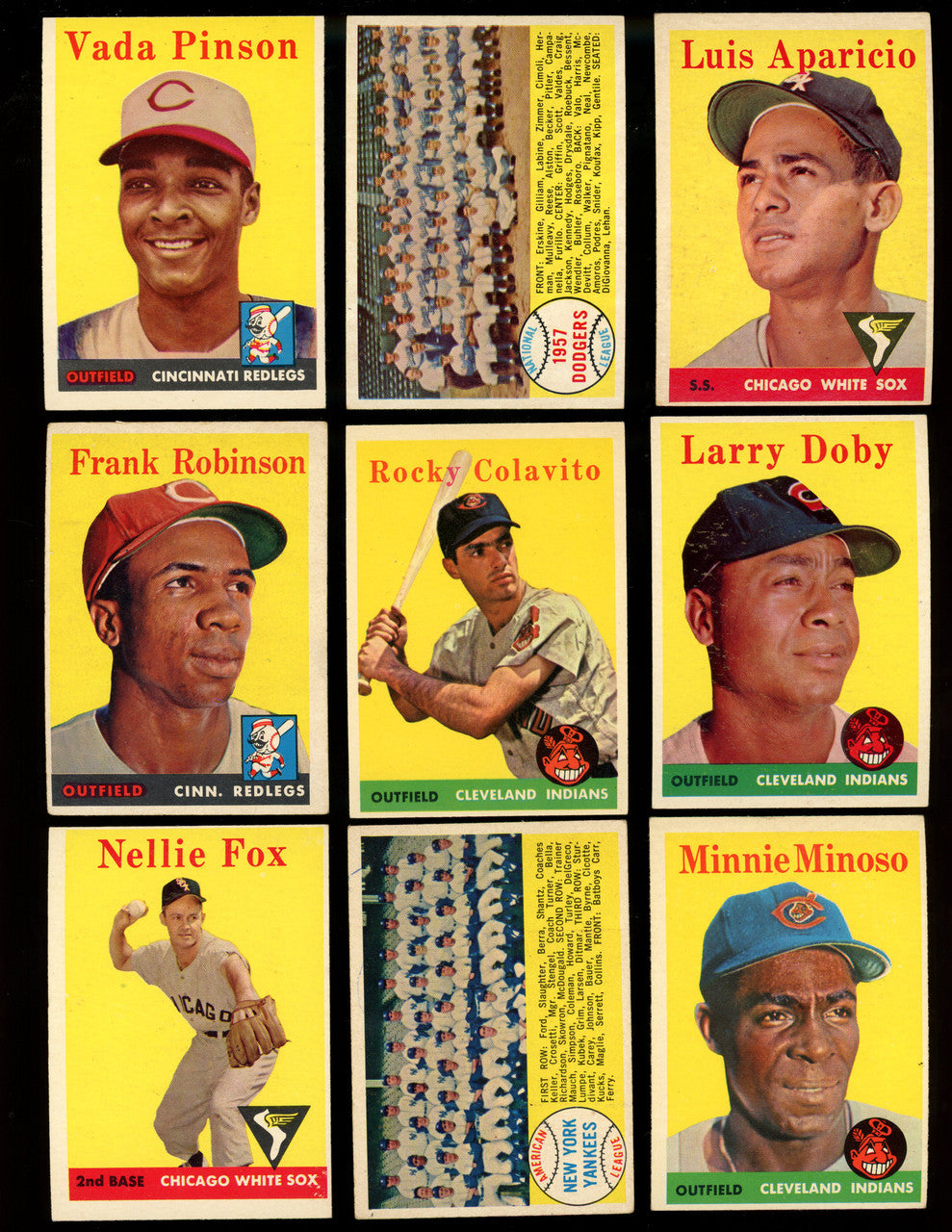 1958 Topps Baseball Complete Set (494) Overall VG Condition