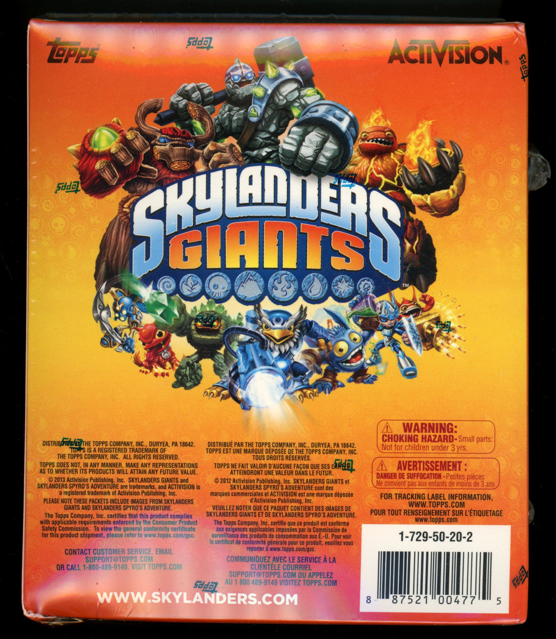 2013 Topps Skylanders Giants Value Box Factory Sealed