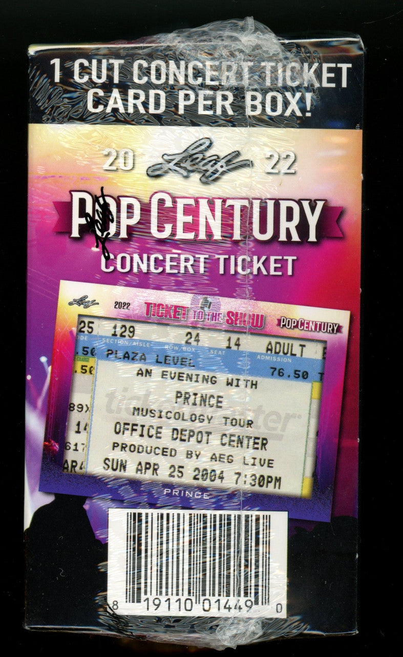 2022 Leaf Pop Century Concert Ticket Blaster Box Factory Sealed