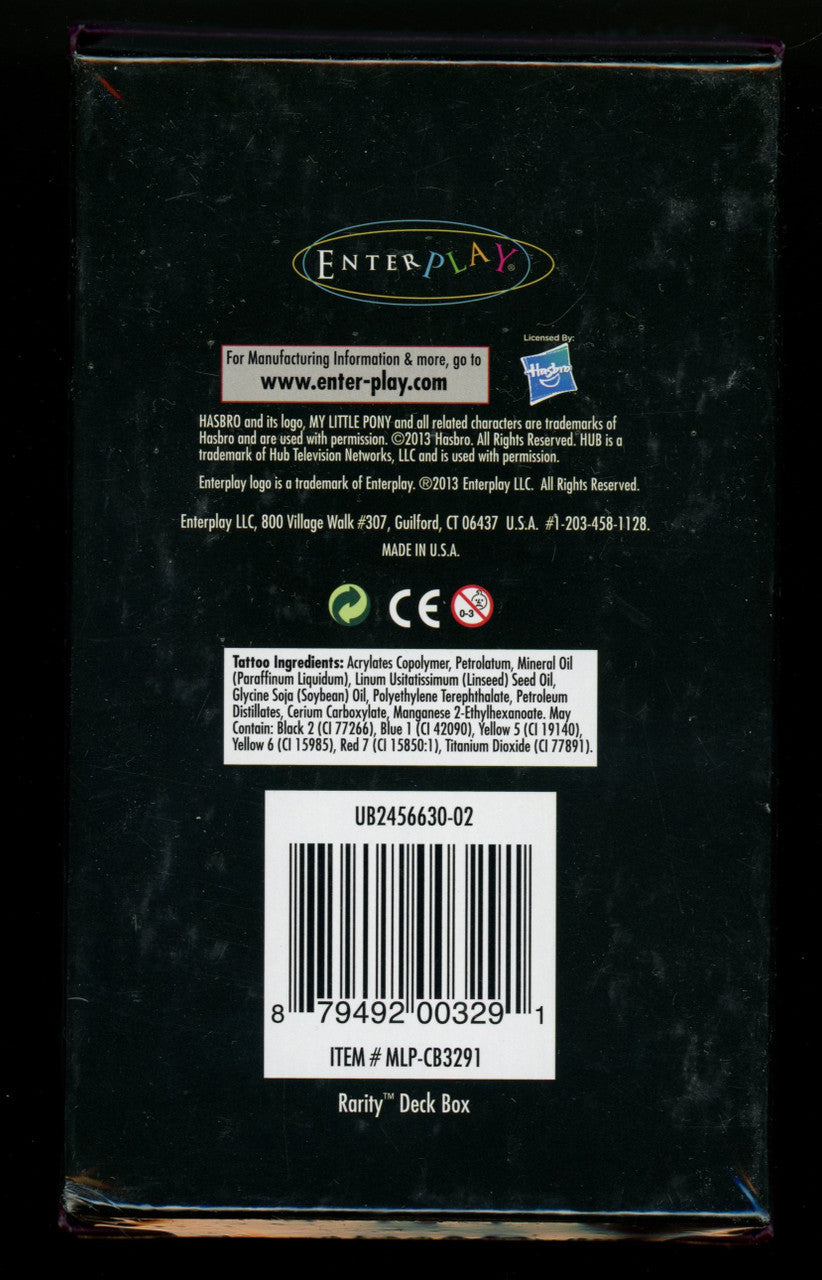 2013 Enterplay My Little Pony Series 2 Rarity Deck Box Factory Sealed