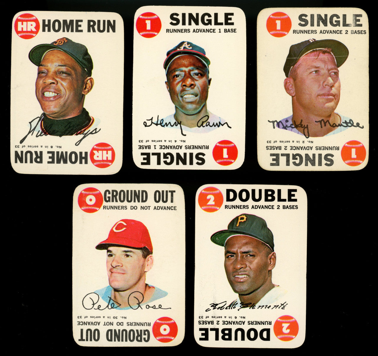 1968 Topps Game Baseball Complete Set (33) VG-EX/MT
