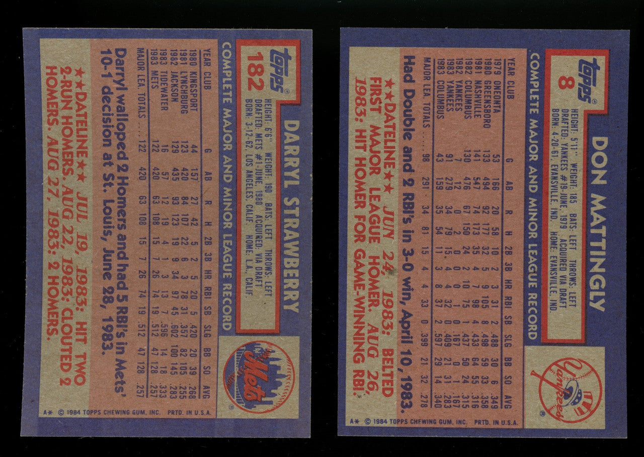 1984 Topps Baseball Complete Set (792) NM-MT