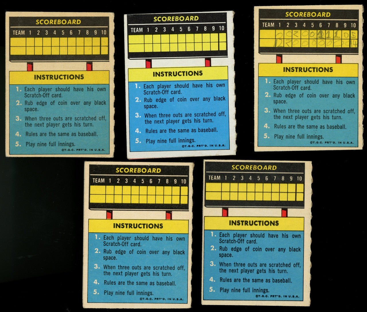 1970 Topps Baseball Scratch Off Complete Set (24)