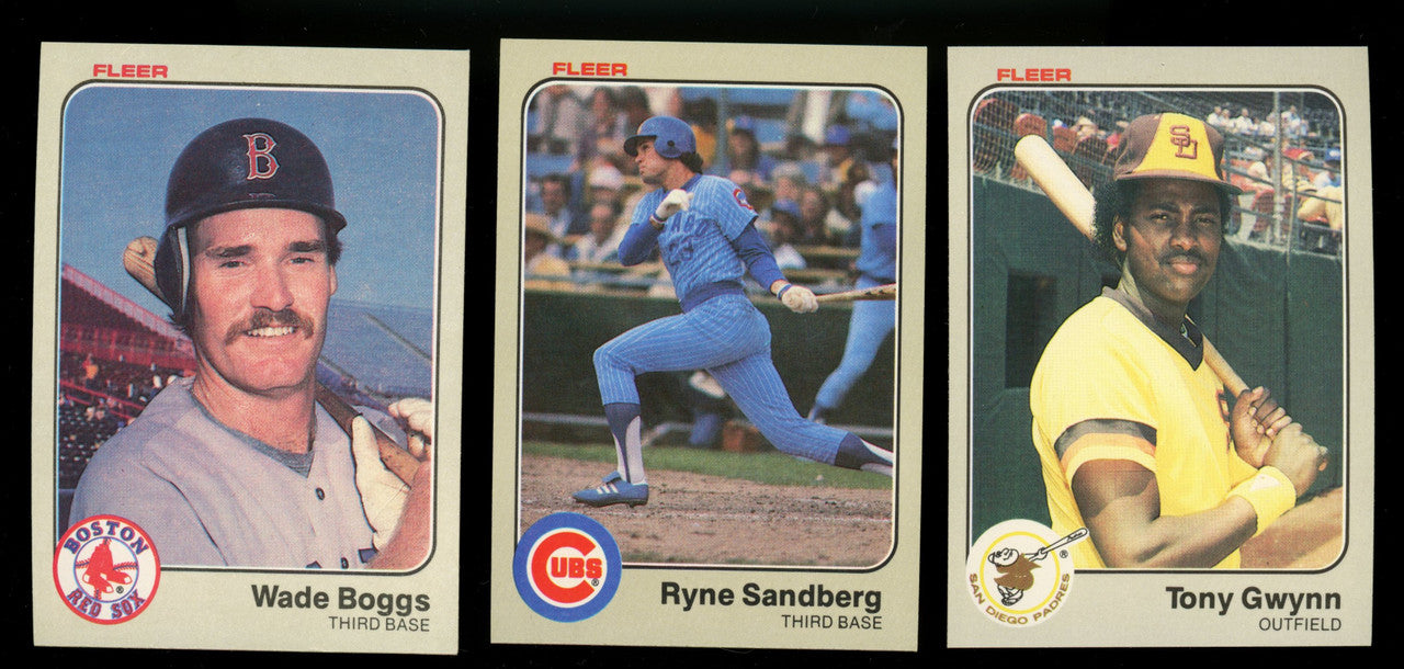 1983 Fleer Baseball Complete Set (660) w/ Team Stickers NM-MT
