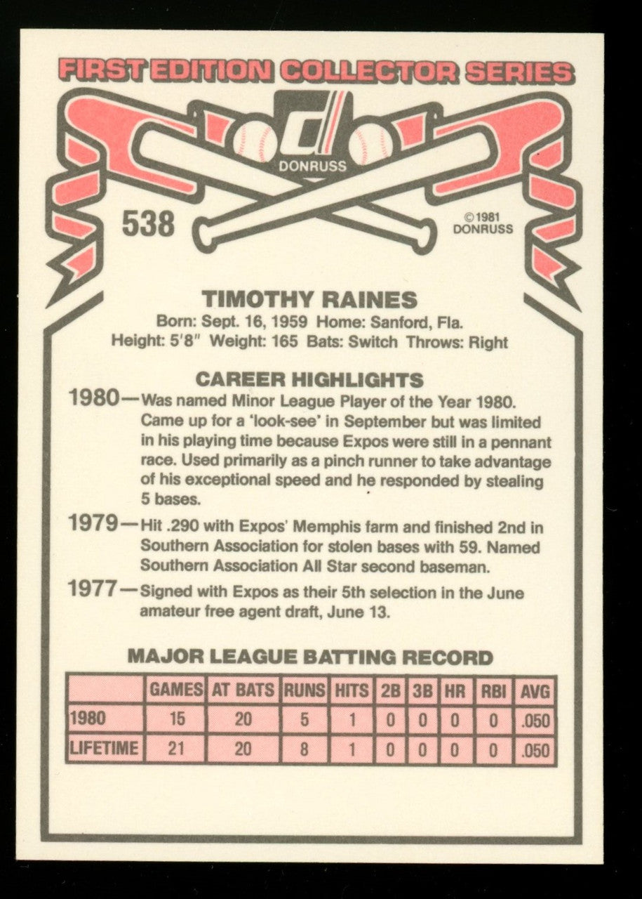 1981 Donruss Baseball Complete Set (605) Mint
