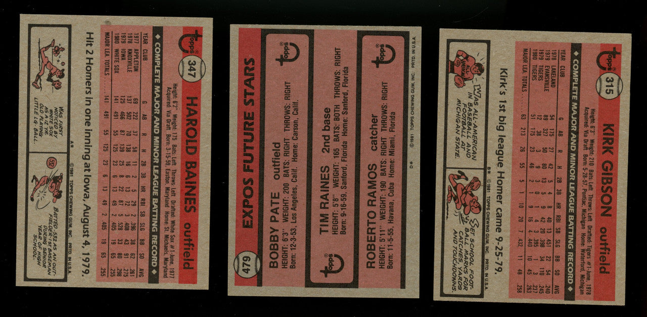 1981 Topps Baseball Complete Set (726) NM-MT