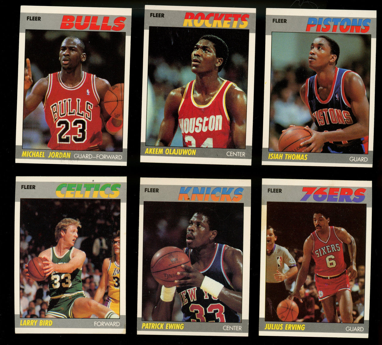 1987-88 Fleer Basketball Complete Set (132) NM Overall