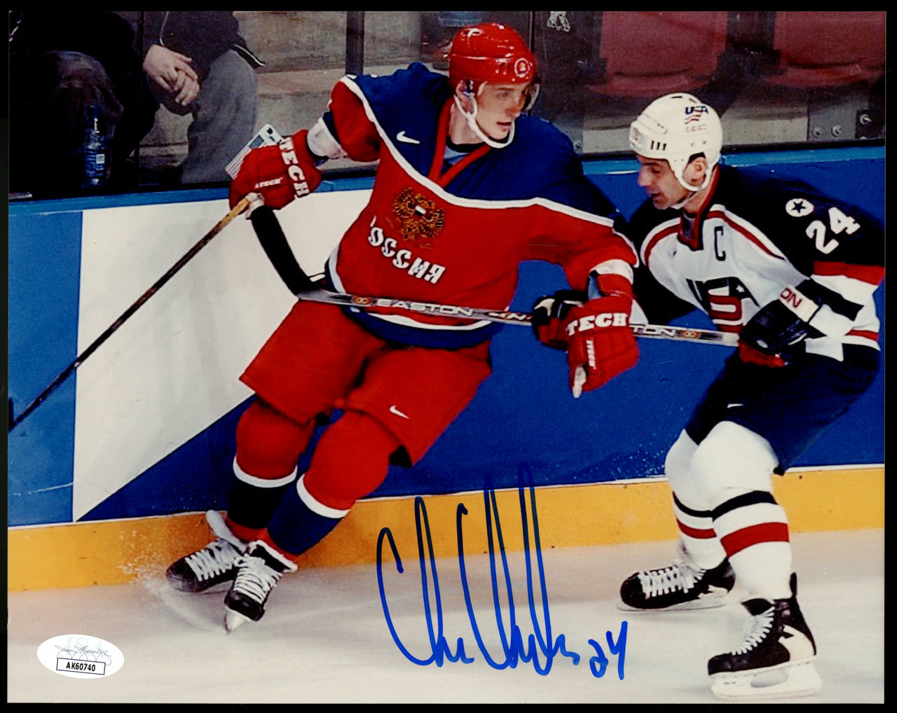Chris Chelios Signed Autographed 8x10 Photo JSA AK60740