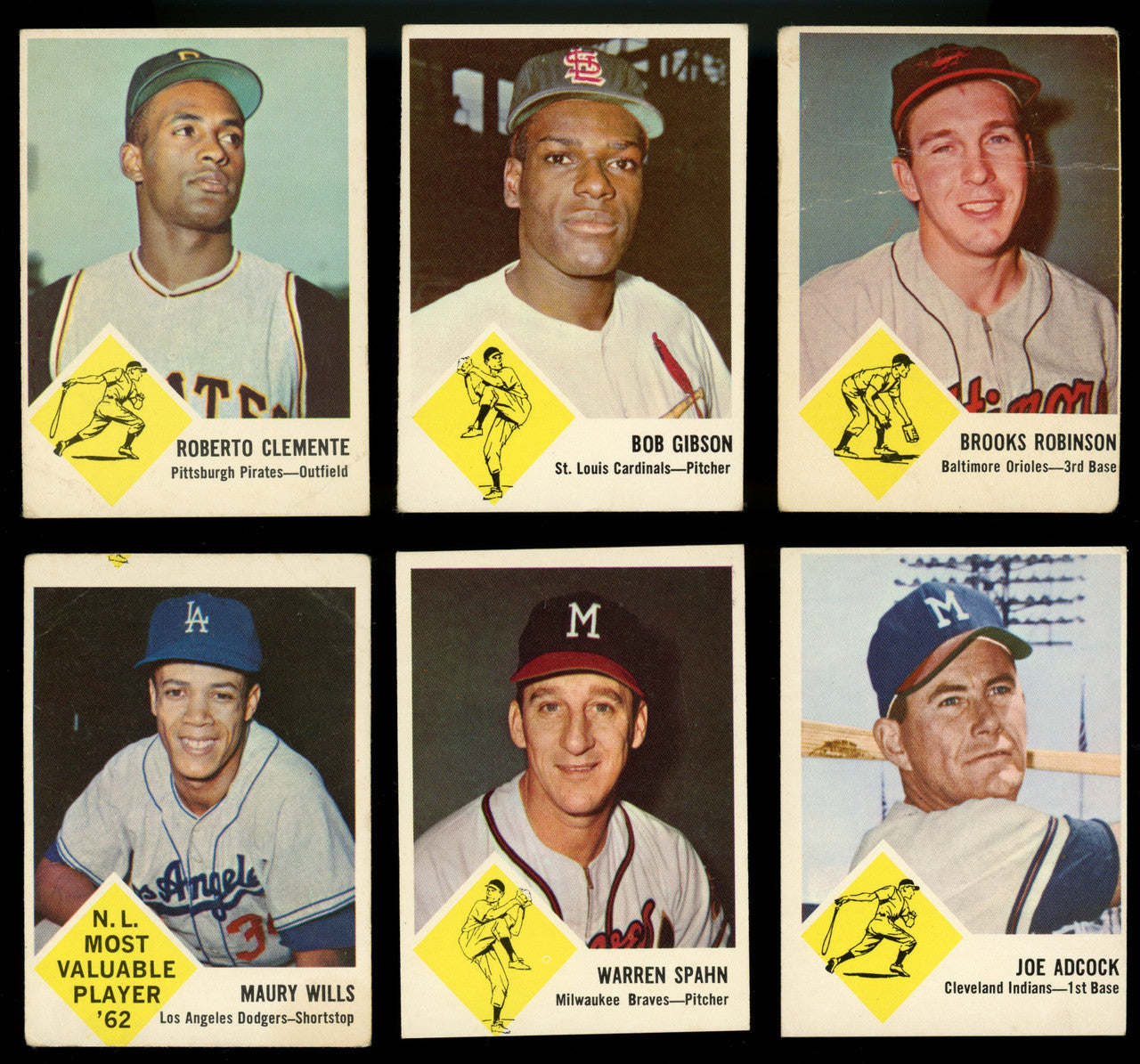 1963 Fleer Baseball Near Complete Set (65/66) VG-VG/EX Overall